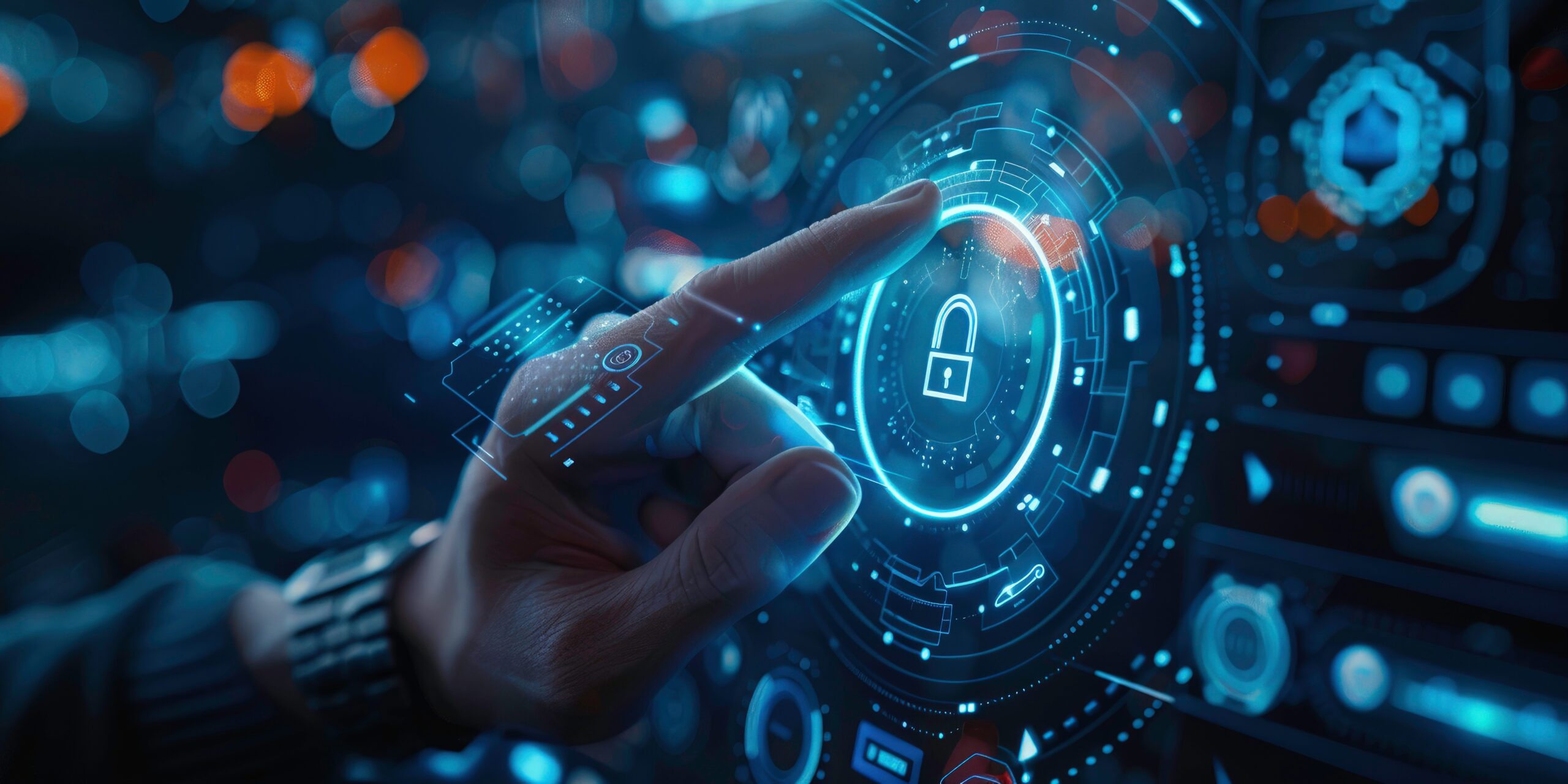 Network protection or Cyber security. Cyber technology web services for business and internet project. a background for cyber security with copy space