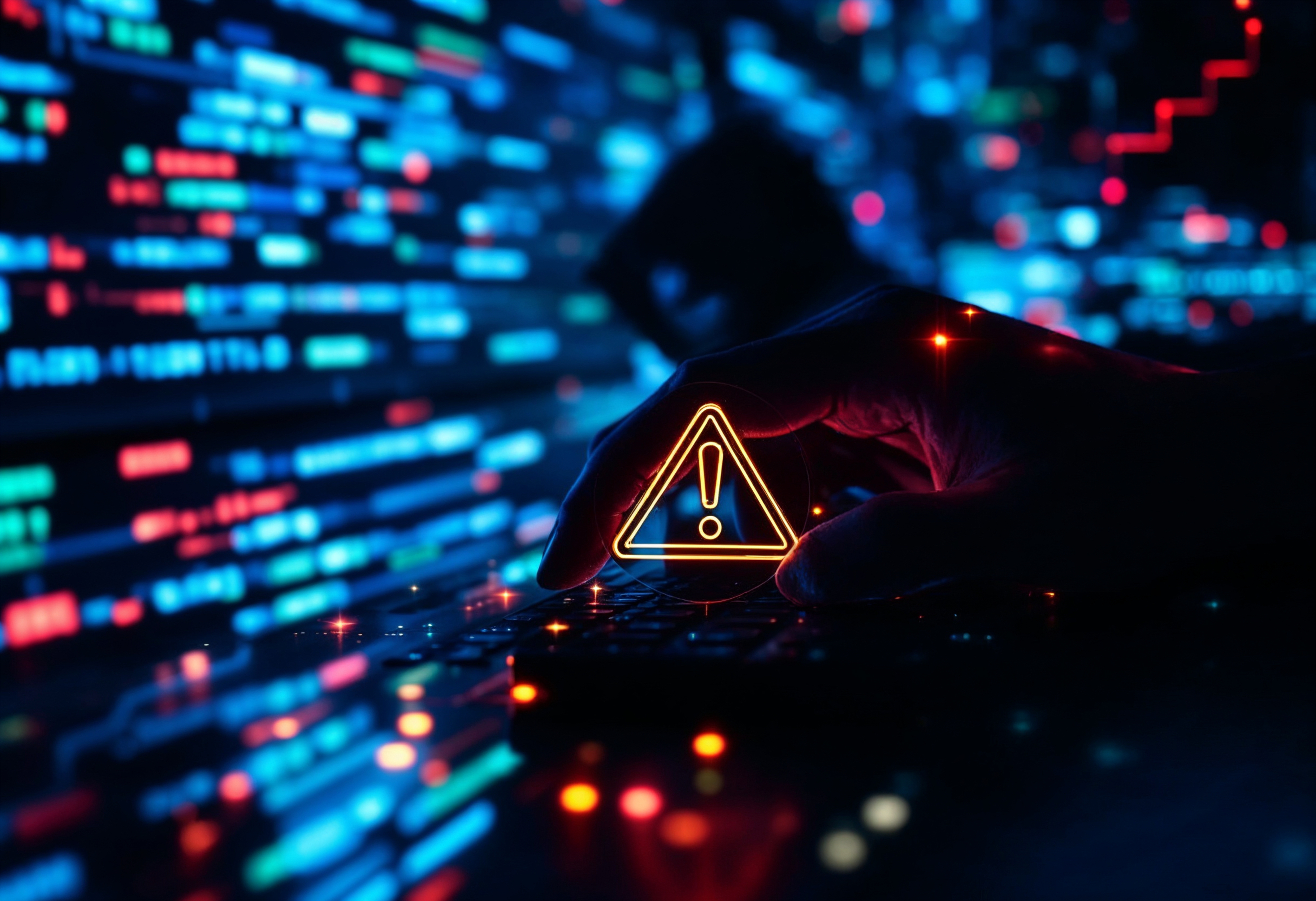 System hacked warning alert, cyber attack network, virus, spyware, scam or Malicious software. Cyber security and cybercrime. Compromised information internet